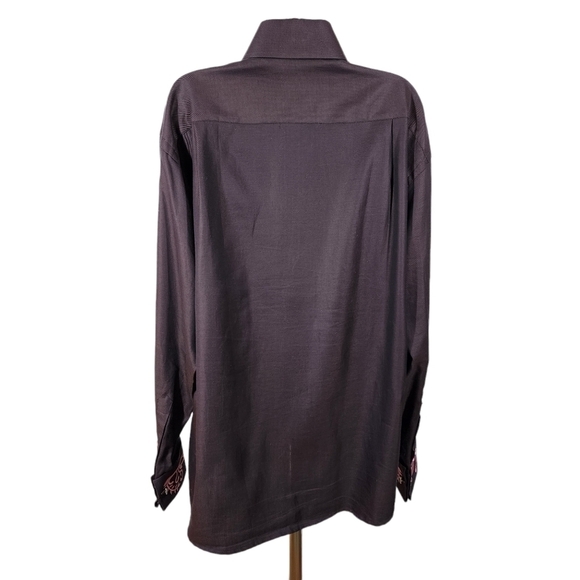 AXXESS HIGH COLLAR EMBROIDERED SHIRT - Picture 4 of 6